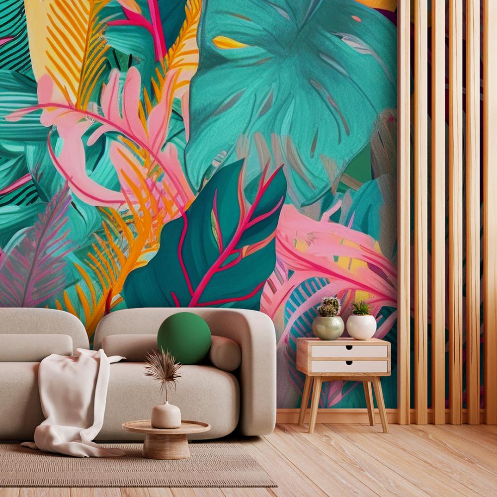 mural / folhas / 91
