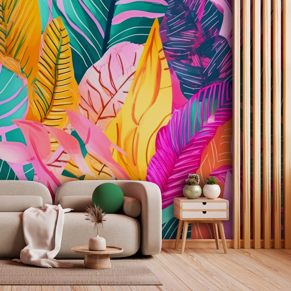 mural / folhas / 92