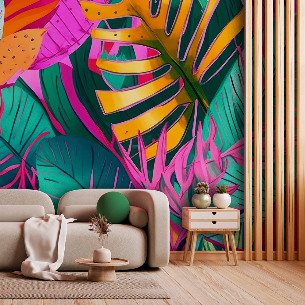 mural / folhas / 93