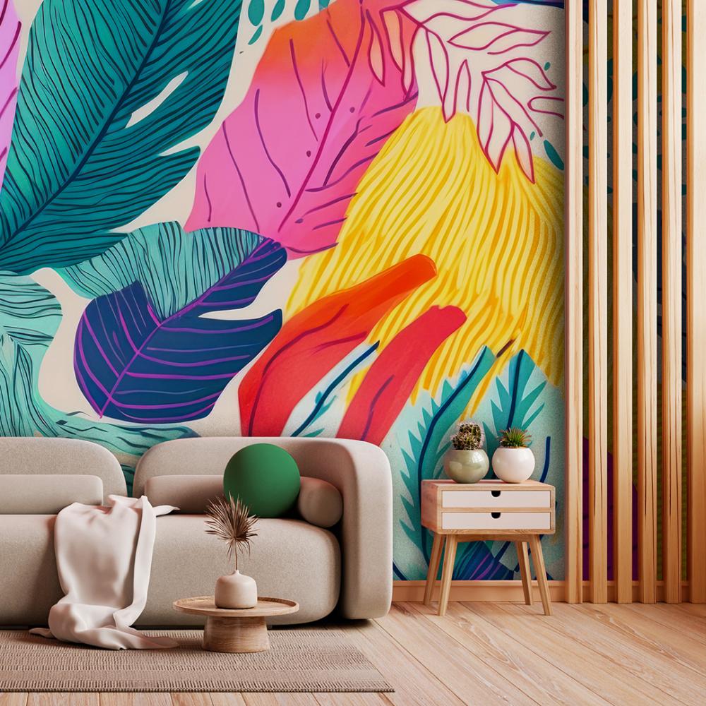 mural / folhas / 95