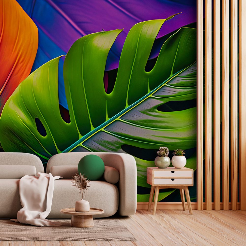 mural / folhas / 98