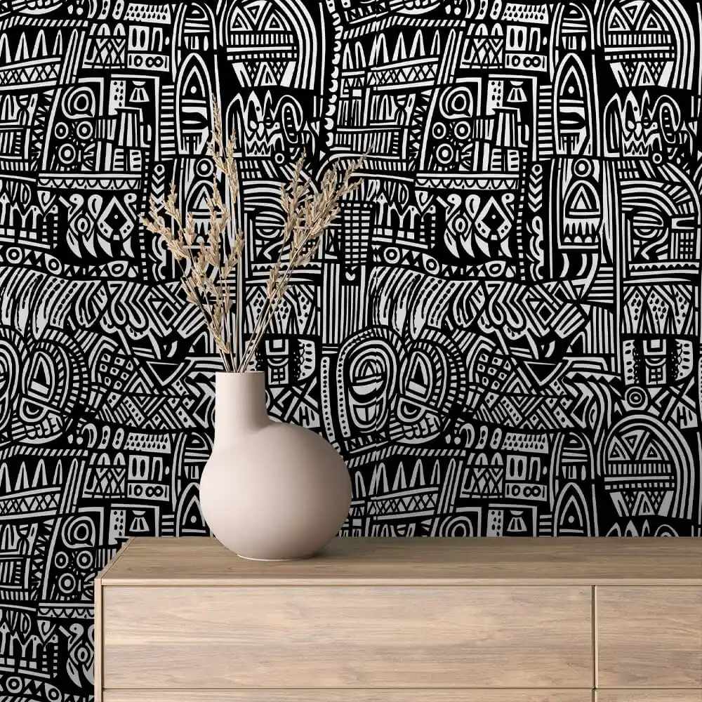 mural / 02 / GEOMETRIC BLACK