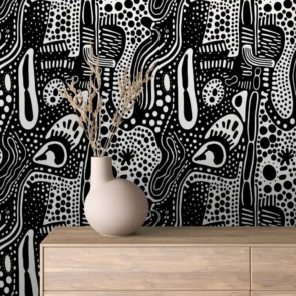 mural / 15 / GEOMETRIC BLACK