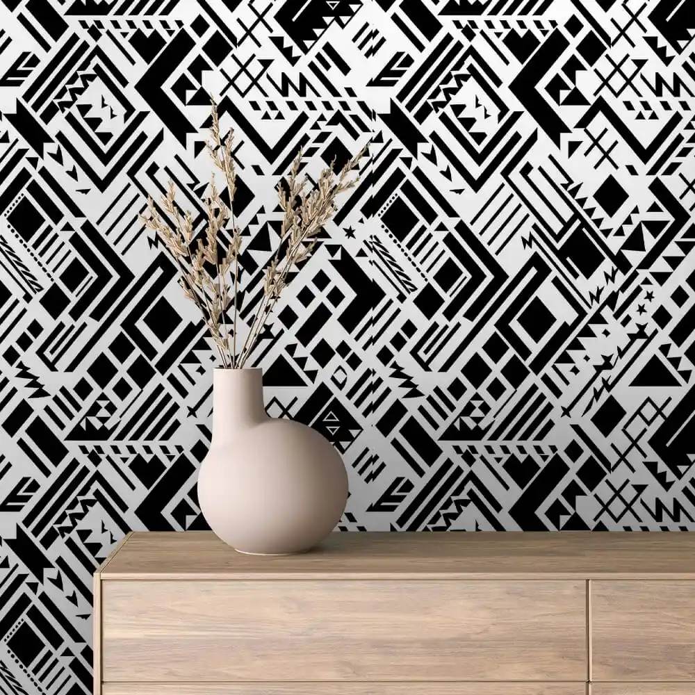 mural / 18 / GEOMETRIC BLACK