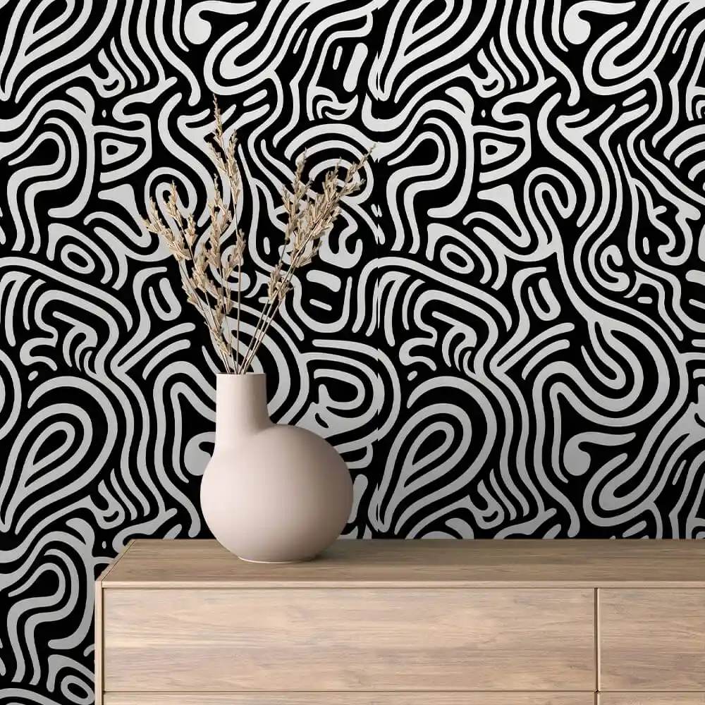 mural / 19 / GEOMETRIC BLACK