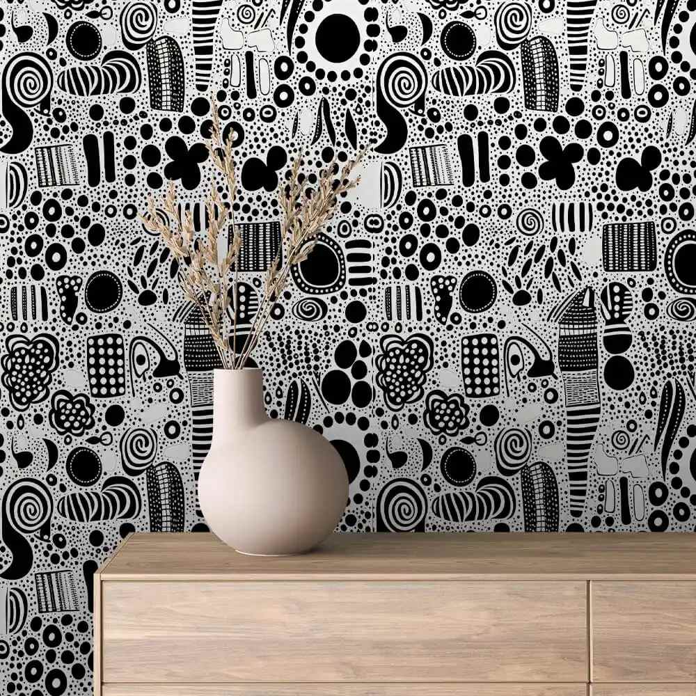 mural / 20 / GEOMETRIC BLACK